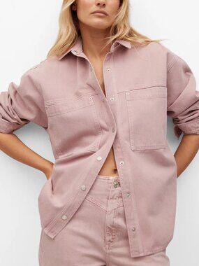 Mango Oversized Denim Overshirt